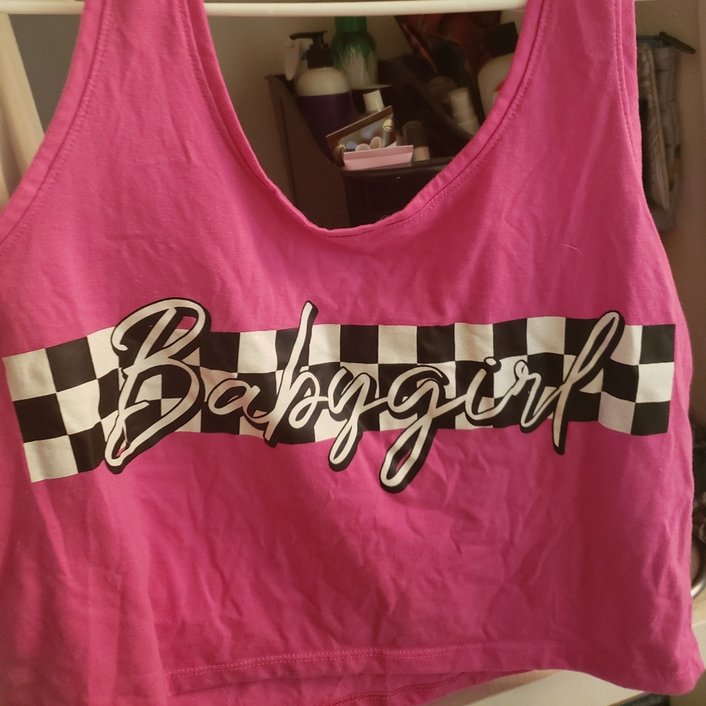 Cropped tank "babygirl"